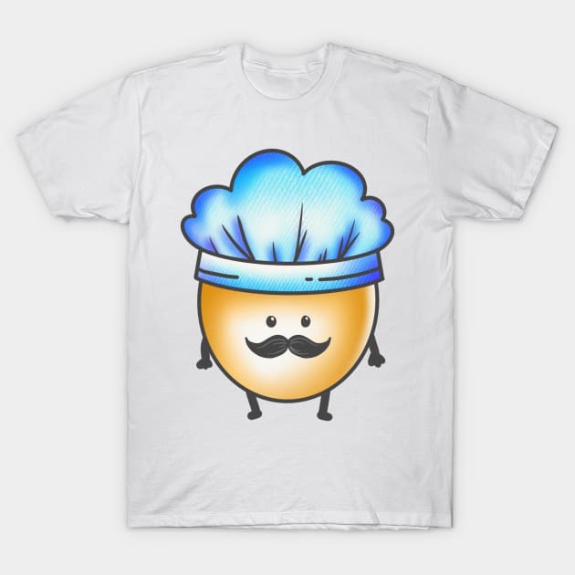 Cute egg chef cartoon T-Shirt by Josh Diaz Villegas